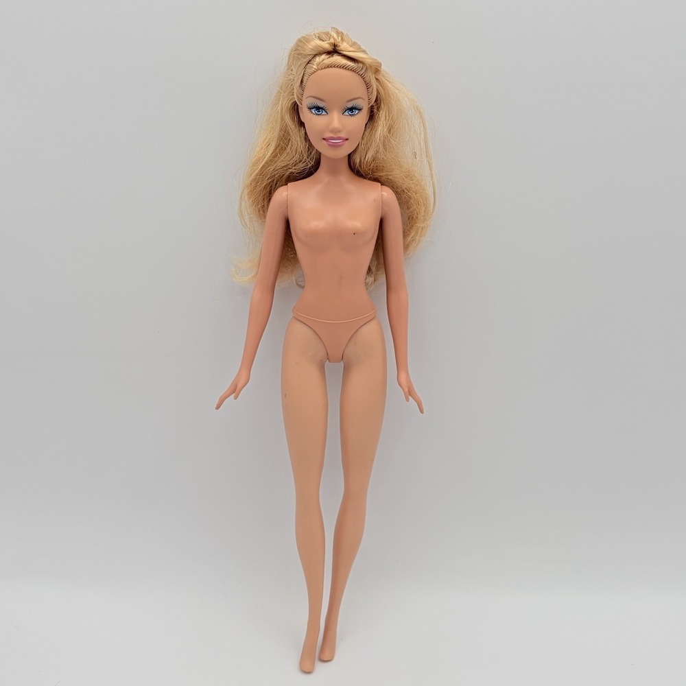 2000s Y2K Barbie Fashion Fever Doll Nude Doll Only Blonde Hair Blue Eyes